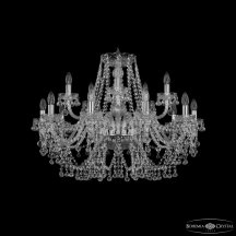 Элитная люстра Bohemia Ivele Crystal 1409 1409/10+5/300 Ni