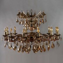 Подвесная люстра в гостиную Ambiente by Brizzi  2128/12+12 PB Honey Leaf