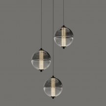 Подвесной светильник MD24022079 MD24022079-3A black/smoky Подвесной светильник MD24022079 MD24022079-3A black/smoky