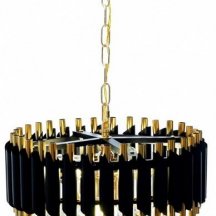 Подвесная люстра Lumina Deco Funneli LDP 6003-400 BK+F.GD