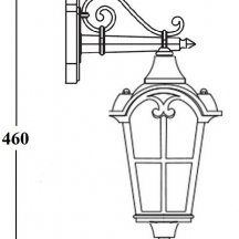 Настенный фонарь уличный Oasis Light PORTO 86102/02 Gb