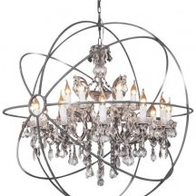 Подвесная люстра DeLight Collection Foucault S Orb 5014-D10 chrome