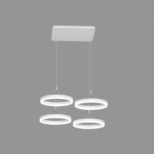 Подвесная светодиодная люстра Elvan LU-155/4SQ-21W-NH-Wh