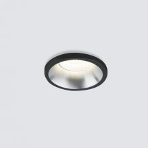 Встраиваемый светодиодный светильник Elektrostandard 15269/LED черный/сатин никель a056019