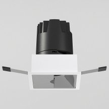 Встраиваемый светодиодный светильник Elektrostandard Inline 25091/LED 10W 3000K белый/хром a064615