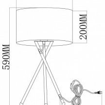 Настольная лампа декоративная Moderli Palma V11598-1T
