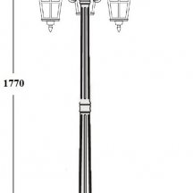 Наземный фонарь Oasis Light PORTO 86108B Gb