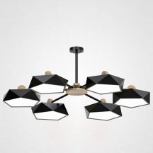 Люстра для натяжного потолка ImperiumLoft Geometric Черная GEOMETRIC-CH01