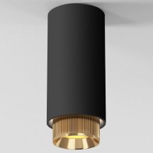 Потолочный светильник Elektrostandard Nubis 25012/01 GU10 черный/золото a064788