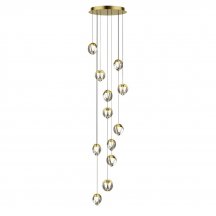 Подвесной светильник DeLight Collection MD24001033 MD24001033-12A gold/clear