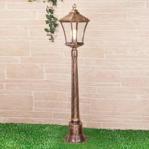 Уличный светильник Elektrostandard Virgo F черное золото 4690389064869