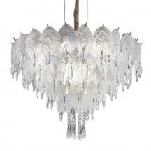 Подвесная люстра DeLight Collection Crystal leaf 6489P/D800 gold/clear