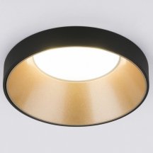 Встраиваемый светильник Elektrostandard 112 MR16 золото/черный a053341