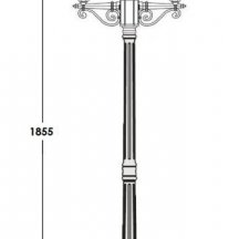 Наземный фонарь PETERSBURG S 79808SA Bl