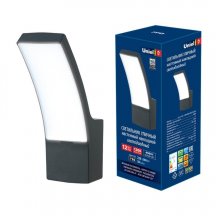 Уличный настенный светодиодный светильник (UL-00006810) Uniel ULU-S70A-12W/4000K IP65 Black