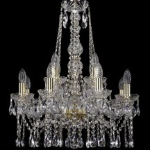 Элитная люстра Bohemia Ivele Crystal 1413 1413/8+4/200/h-66/G