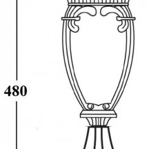 Наземный фонарь Oasis Light VERONA 86204 Gb