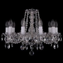 Люстра для натяжного потолка Bohemia Ivele Crystal 1402 1402/10/160/Ni