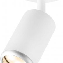 Светильник встраиваемый алюминиевый ЭРА KL106 WH/SL под лампу MR16 GU10 белый/серебро матовый Б0061634