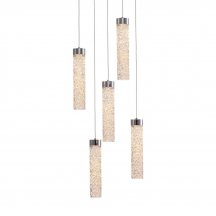 Подвесной светильник MD24030028 MD24030028-5A chrome/clear