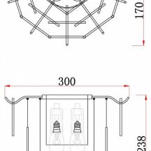 Настенный светильник Freya Porto FR5104WL-02N
