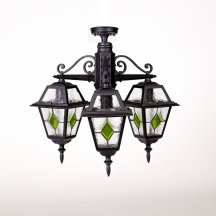 Потолочный светильник уличный Oasis Light FARO lead GLASS 91170A/3 lgG Bl