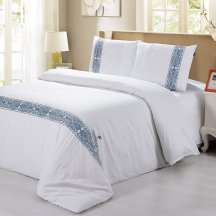 Красивое постельное белье Bed Set сатин евро 2 наволочки "Cristelle" CR03-01