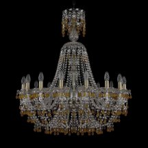 Элитная подвесная люстра Bohemia Ivele Crystal 1410 1410/16/300/XL-95/Pa/V1003