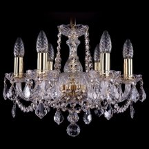 Элитная люстра Bohemia Ivele Crystal 1402 1402/6/141/G/Leafs