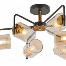 Люстра в спальню Illumico  IL8248-6COU-79 BK GD
