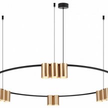 Подвесная люстра Denkirs Orbit DK4067-BK+SG