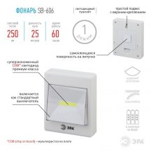 Настенный светодиодный светильник ЭРА SB-606