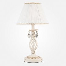 Настольная лампа Eurosvet 10054/1 белый с золотом/прозрачный хрусталь Strotskis