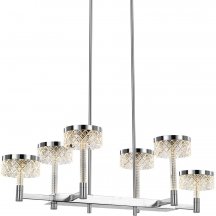 Люстра для натяжных потолков DeLight Collection Diamond cut MD21020075-6B chrome