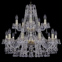 Люстра для гостиной Bohemia Ivele Crystal 1409 1409/10+5/240/2d/G