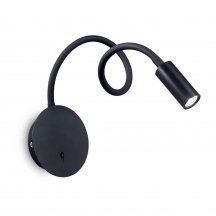 Настенный бра с выключателем Ideal Lux  Focus-2 Ap Nero