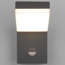 Уличный настенный светодиодный светильник Elektrostandard Sensor 1541 Techno Led серый a053947