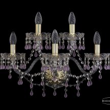 Бра классическое Bohemia Ivele Crystal 1410 1410B/3+2/195/XL/G/V7010