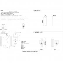 Бра Crystal Lux Nicolas AP1 Gold/White