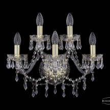 Настенный светильник классика Bohemia Ivele Crystal 1403 1403B/3+2/160/G
