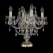 Классическая настольная лампа Bohemia Ivele Crystal 1411 1411L/4/141-39/G