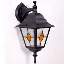 Настенный фонарь Oasis Light уличный QUADRO M lead GLASS 79902MlgY Bl