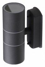 Уличный настенный светильник ЭРА Design WL28 BK