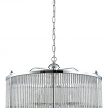 Подвесная люстра Crystal Lux Tadeo SP6 D600 Chrome/Transparente