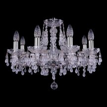 Подвесная люстра Bohemia Ivele Crystal 1410/8/195/Ni/V0300