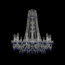 Люстра для натяжных потолков Bohemia Ivele Crystal 1410 1410/12/240/h-74/Ni/V3001