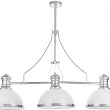 Подвесная люстра Lumina Deco Ettore LDP 710-3 WT+CHR
