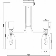Потолочная люстра Freya Isla FR5094PL-05G
