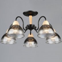 Люстра Reluce 69660-0.3-05 BK+WOOD