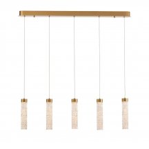 Подвесной светильник MD24030028 MD24030028-5B brass/clear